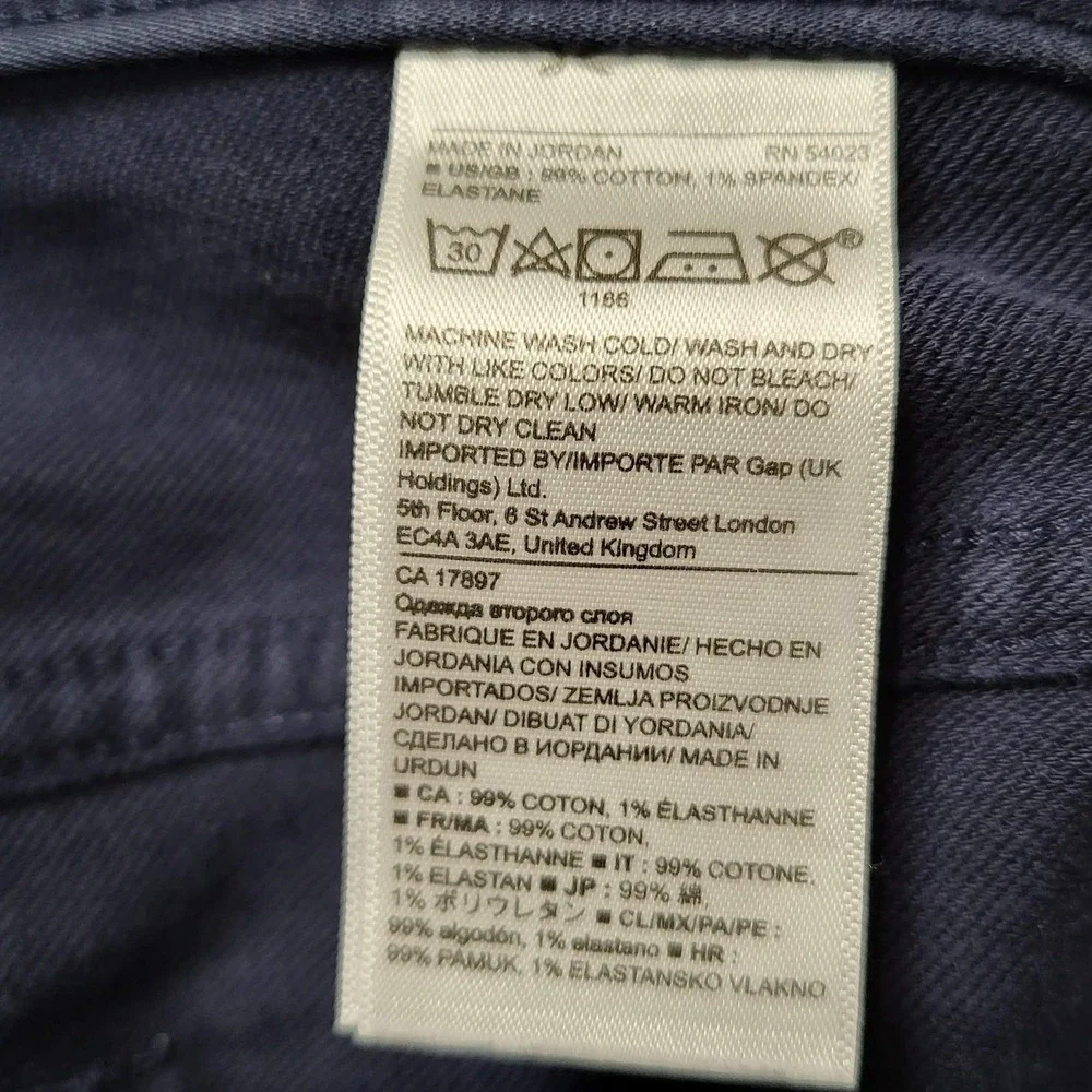 Banana Republic Men Pants 33X32 Navy Chino Twill The Traveler Slim 31